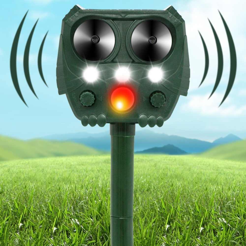 Solar-Powered Ultrasonic Animal Repellent for Garden Protection