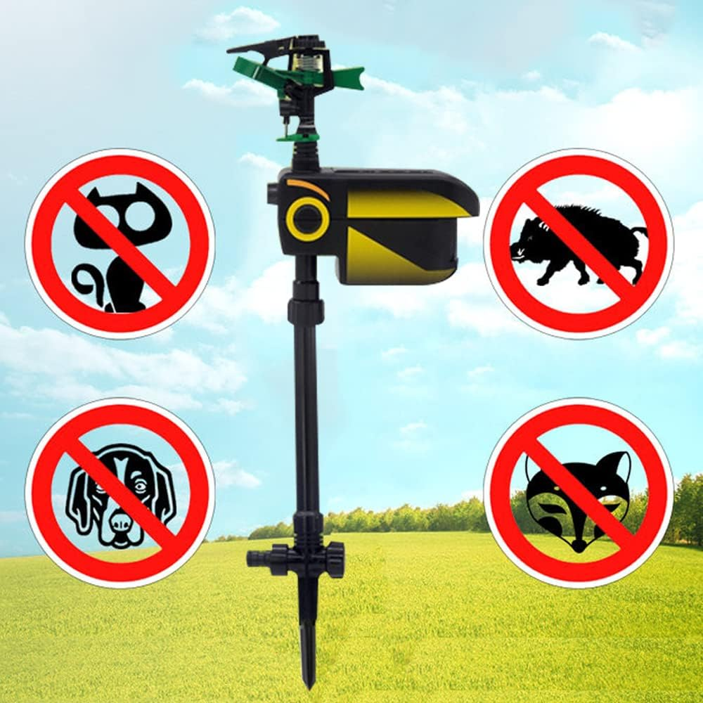 Solar-Powered Animal Repeller with 120° Infrared Detection
