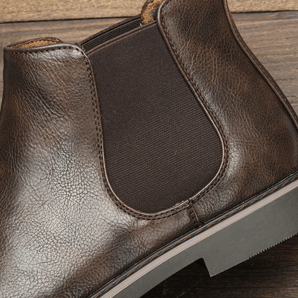 Classic Chelsea Boots for Men - Modern Fit Leather Design