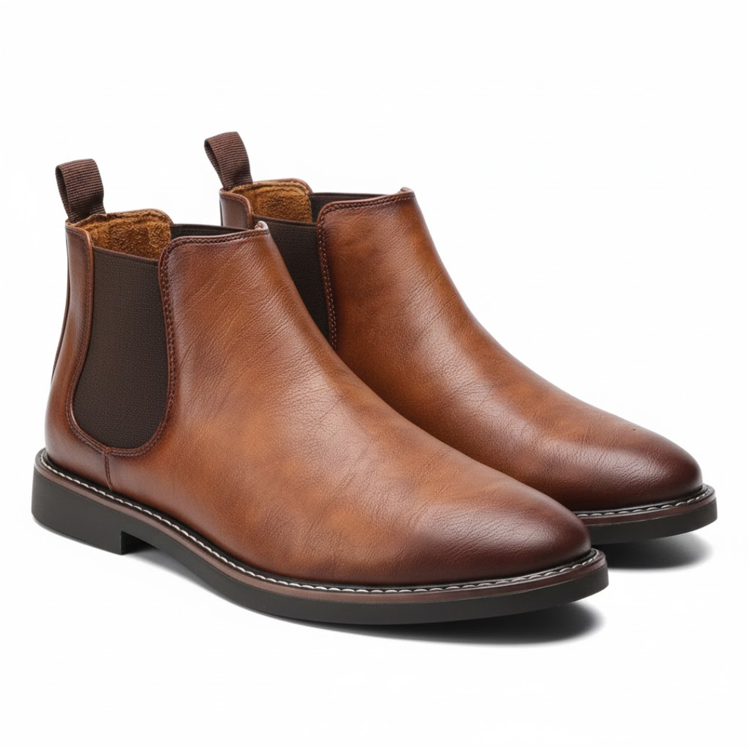Classic Chelsea Boots for Men - Modern Fit Leather Design