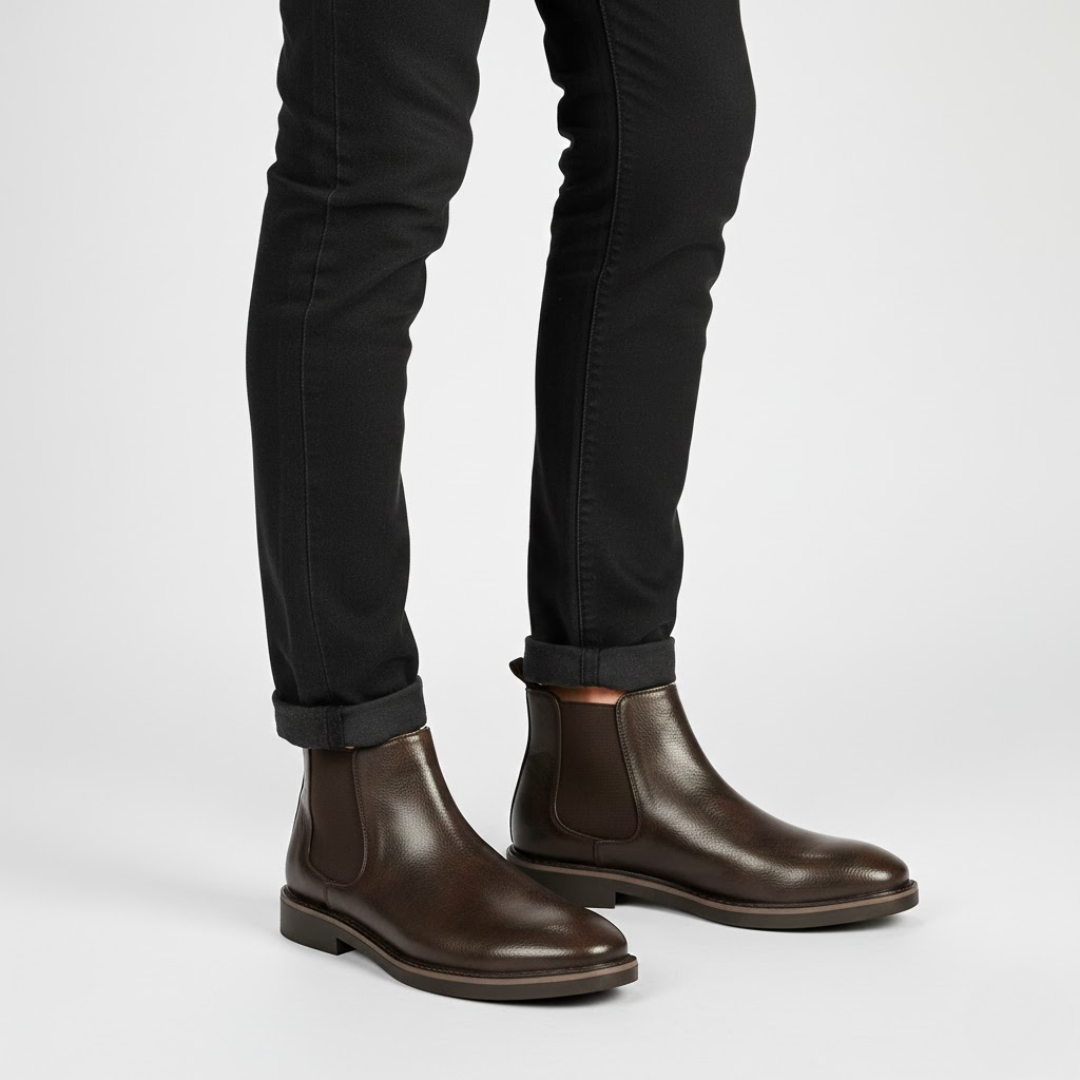 Classic Chelsea Boots for Men - Modern Fit Leather Design