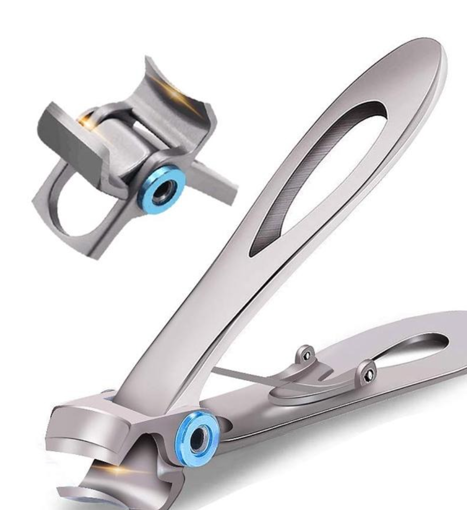 Ergonomic Stainless Steel Nail Clippers for Thick Nails