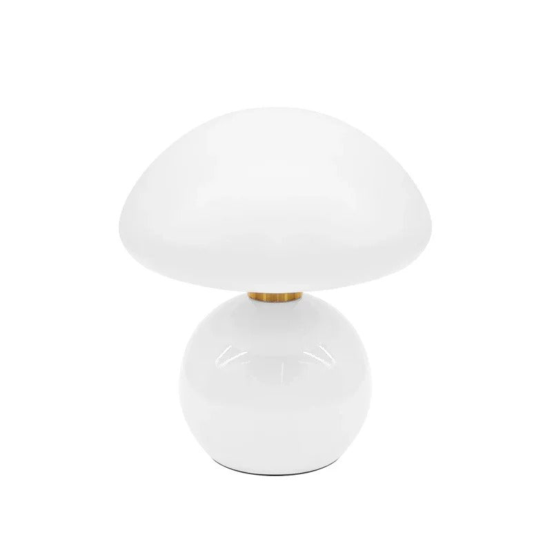 Dimmable Modern LED Nightstand Lamp with Glass Shade