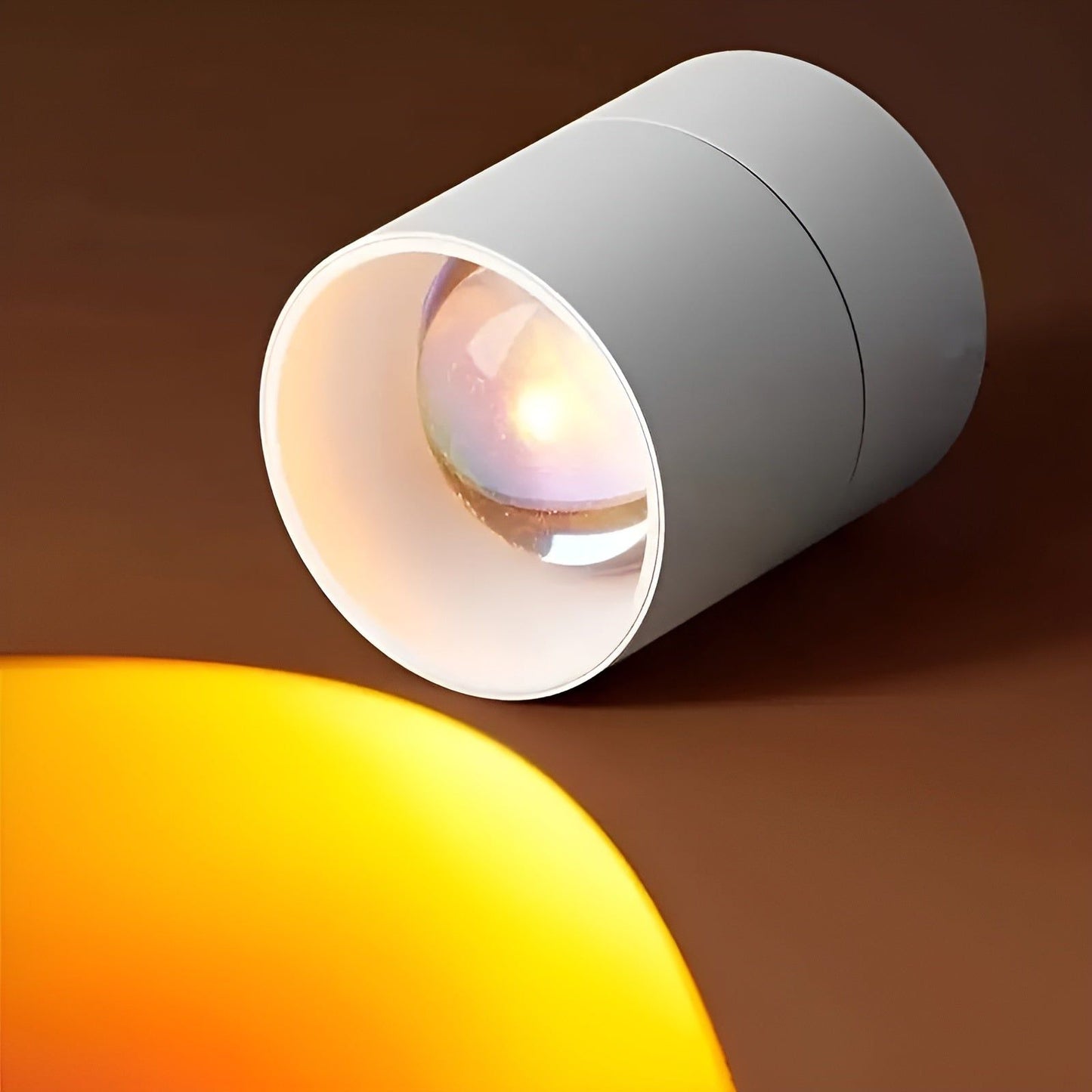 Modern Sunset LED Wall Lamp - White Metal, Energy Efficient