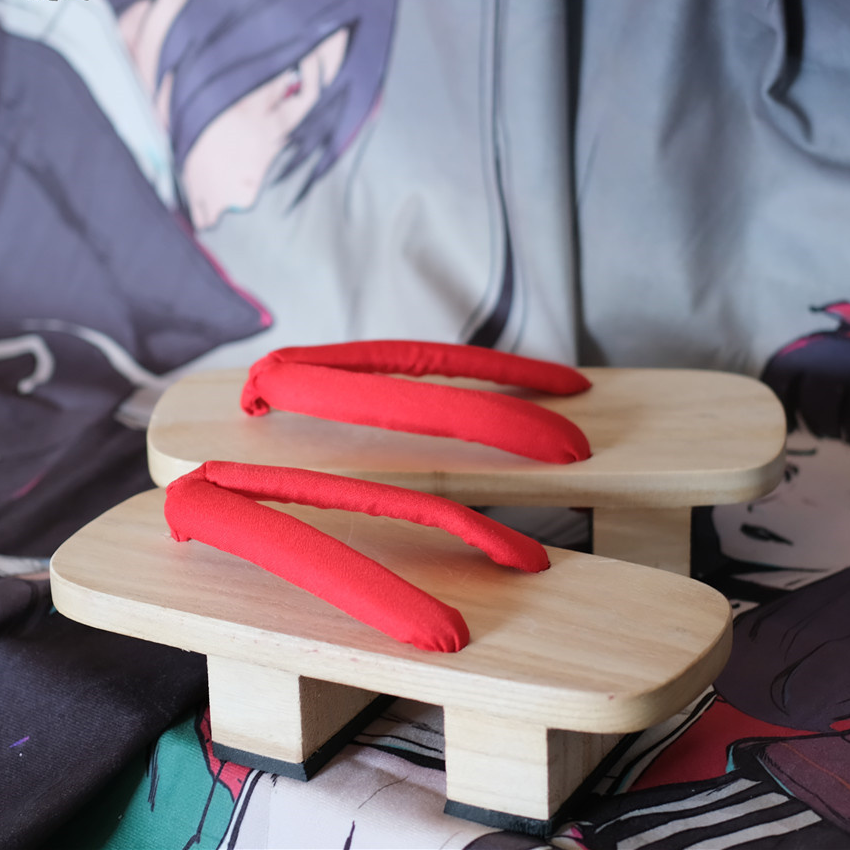 Japanese Geta Clogs with Breathable Rubber Sole