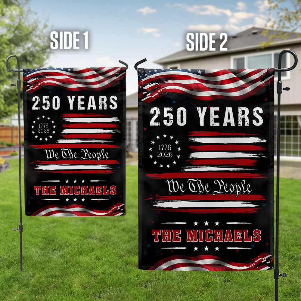 Personalized 250-Year Semiquincentennial American Flag Decor