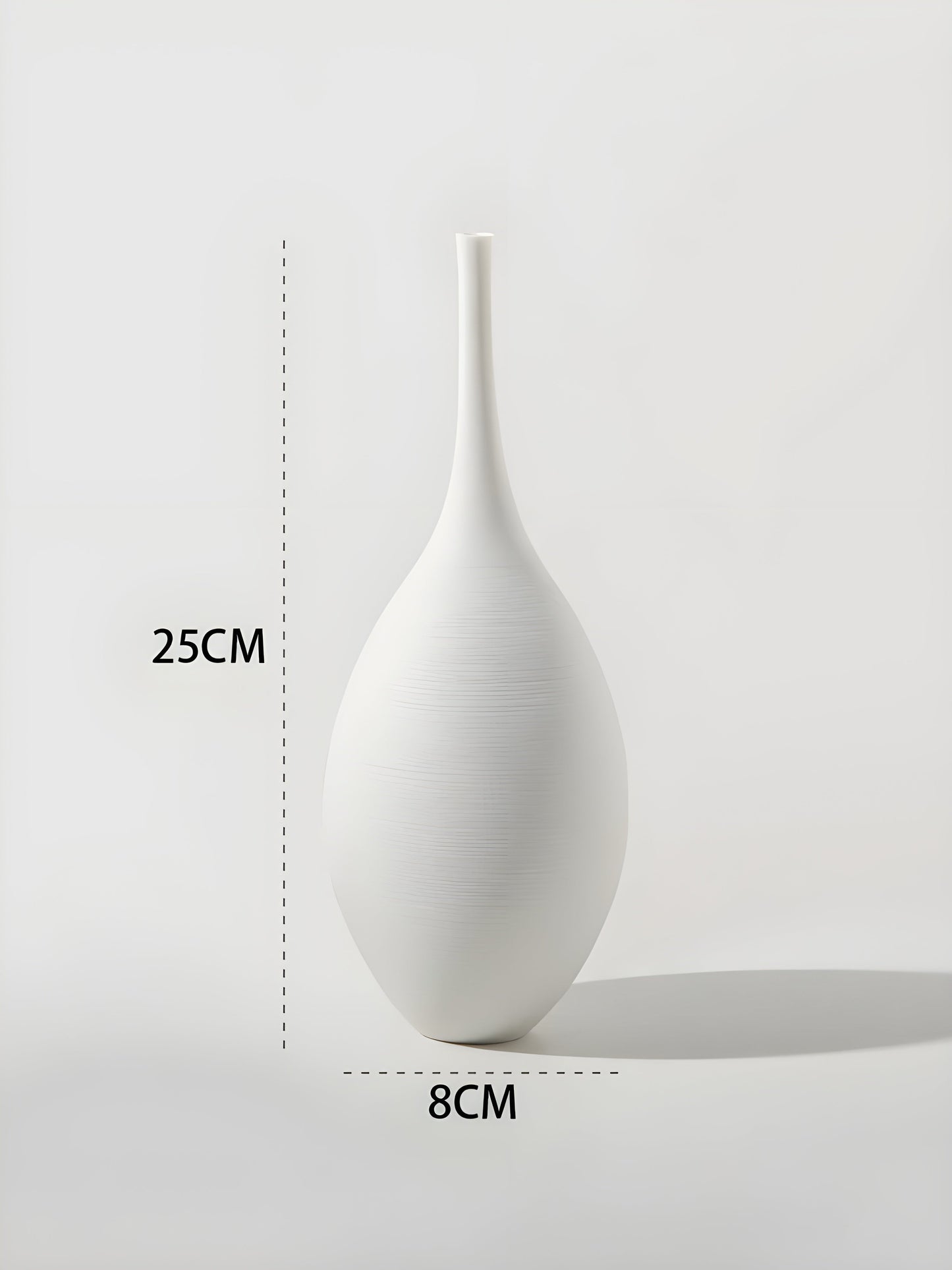 Handcrafted Ceramic Zen Vase with Black-and-White Design