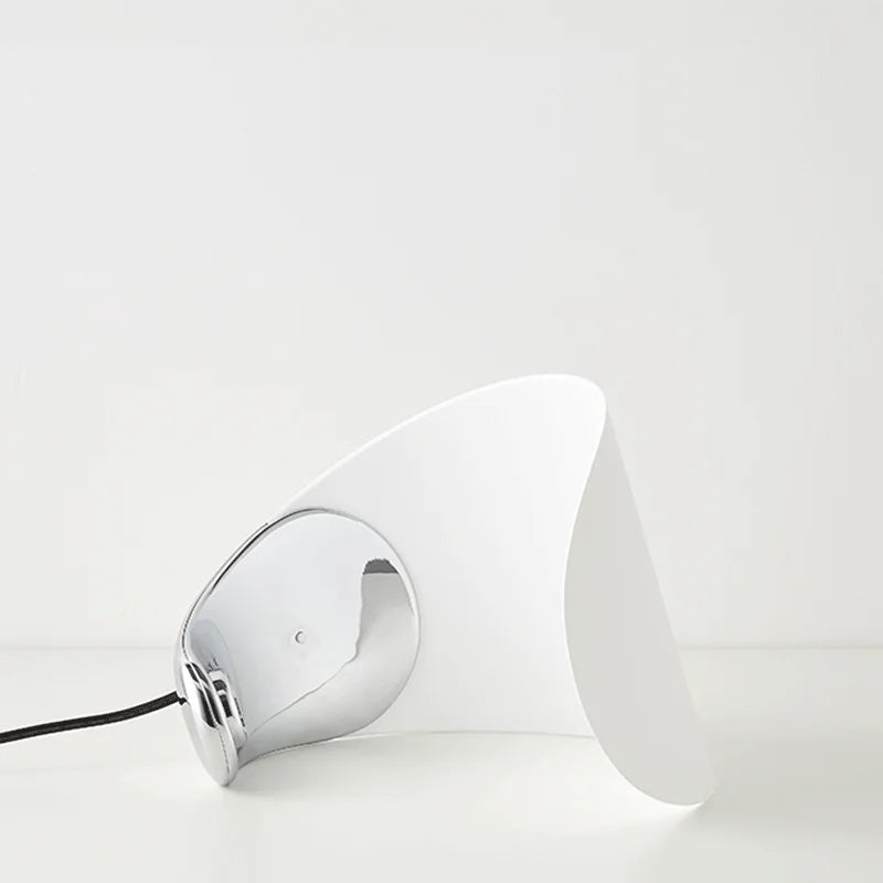 Italian Adjustable LED Desk Lamp in Crescent Moon Design