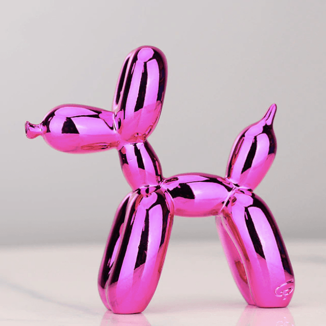 Electroplated Abstract Balloon Dog Sculpture