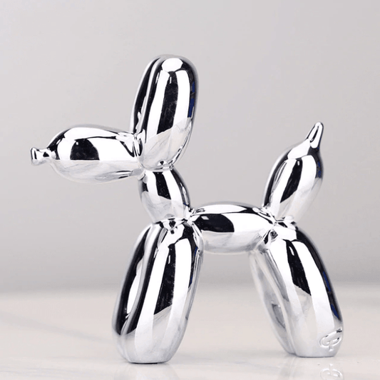 Electroplated Abstract Balloon Dog Sculpture