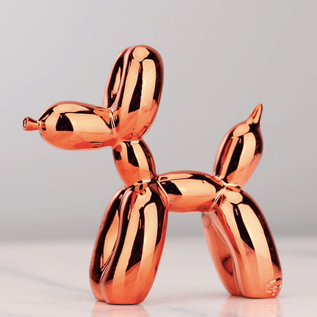 Electroplated Abstract Balloon Dog Sculpture
