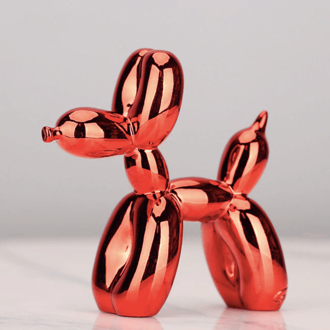Electroplated Abstract Balloon Dog Sculpture