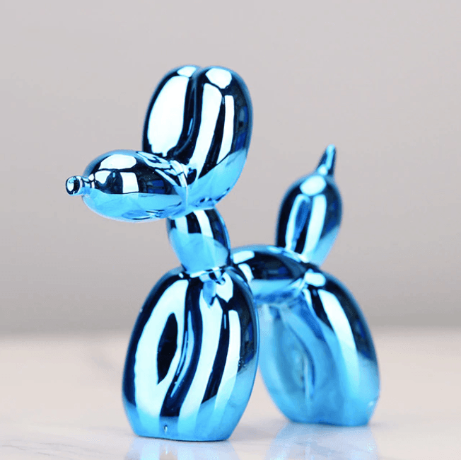 Electroplated Abstract Balloon Dog Sculpture