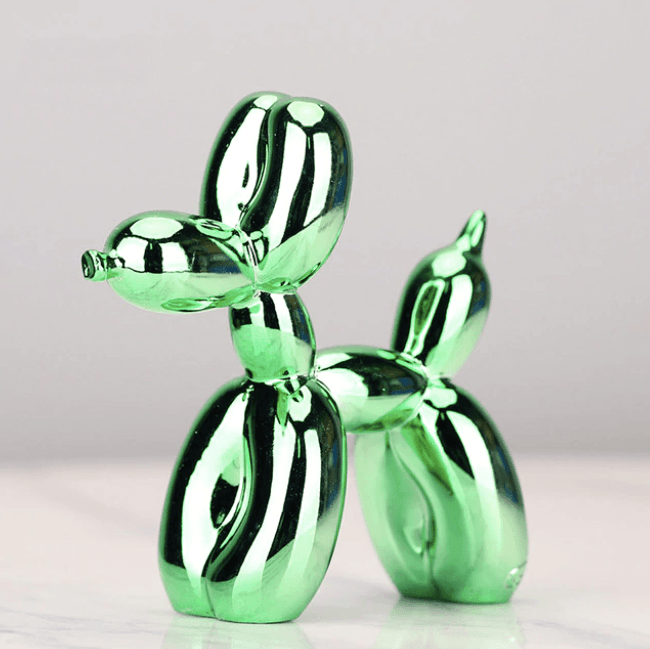 Electroplated Abstract Balloon Dog Sculpture