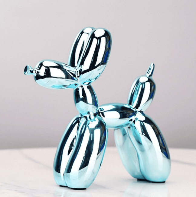 Electroplated Abstract Balloon Dog Sculpture