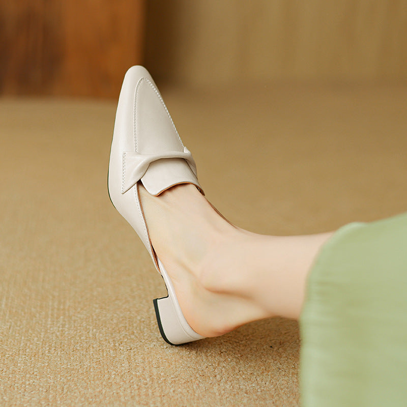 Elegant Women's Bow Mules with Cushioned Comfort