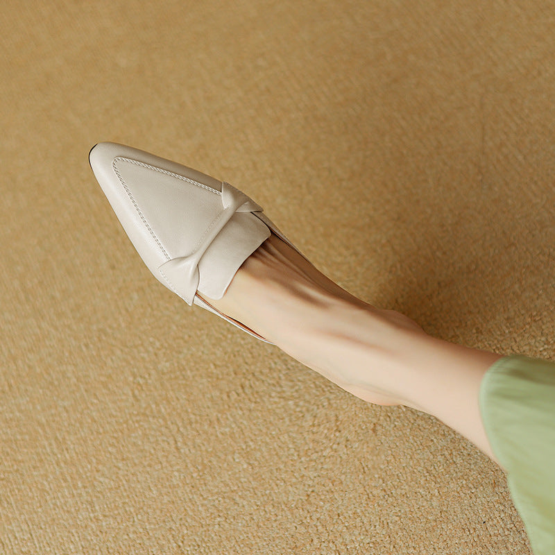 Elegant Women's Bow Mules with Cushioned Comfort