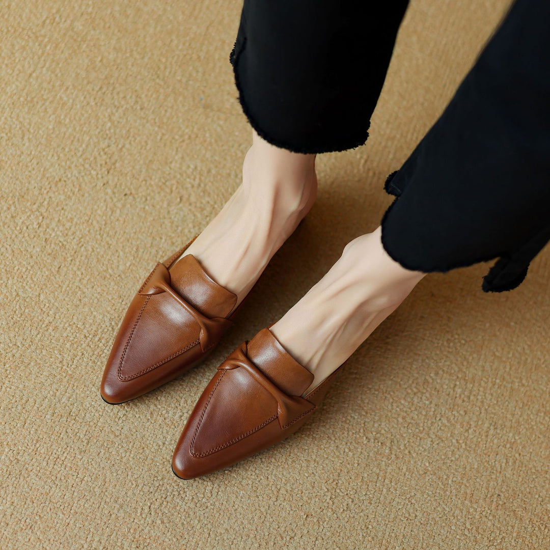 Elegant Women's Bow Mules with Cushioned Comfort