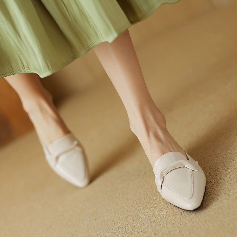 Elegant Women's Bow Mules with Cushioned Comfort