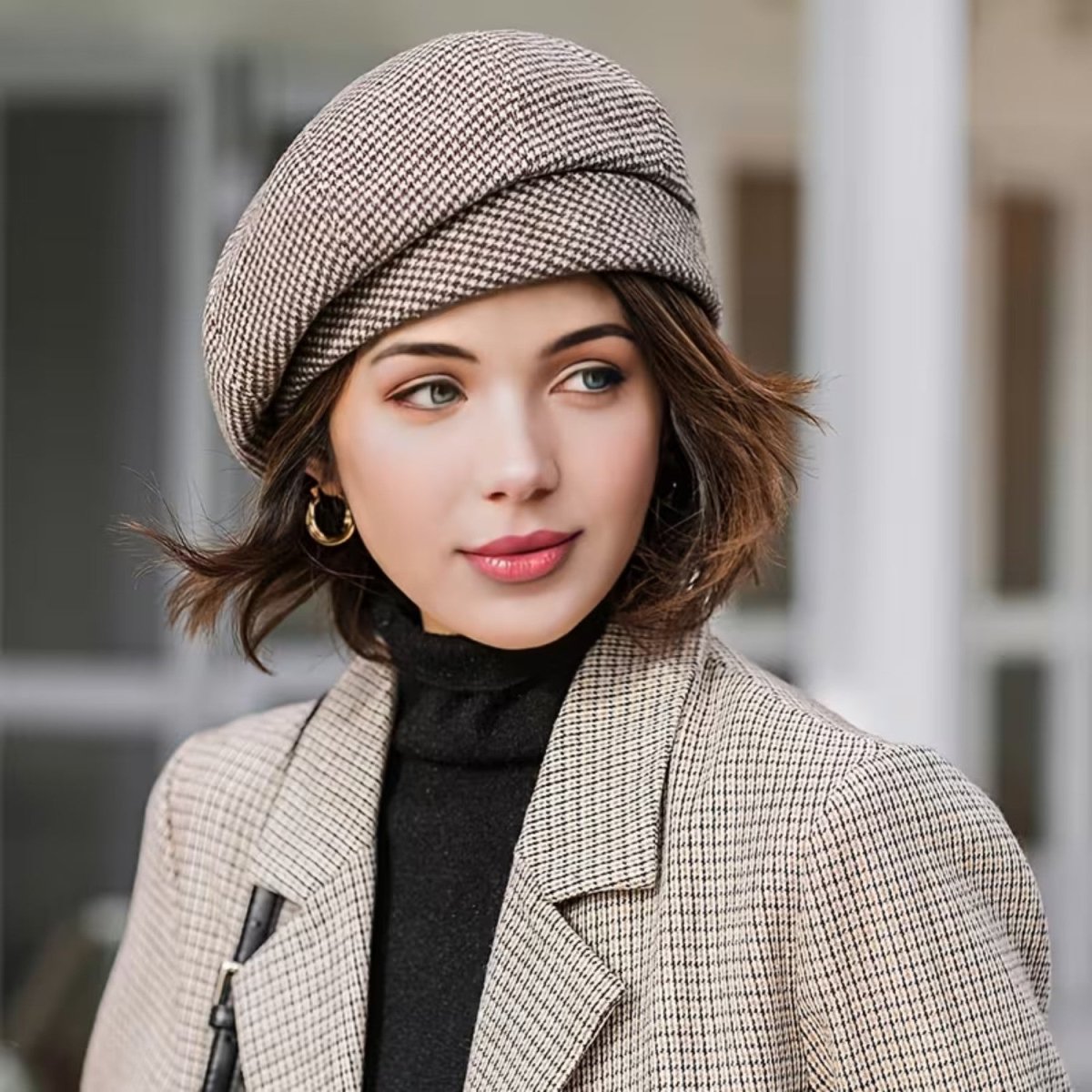 Elegant Adjustable Cotton Blend Women's Cap