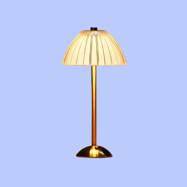 Crystal Table Lamp with USB Charging and Cordless Design