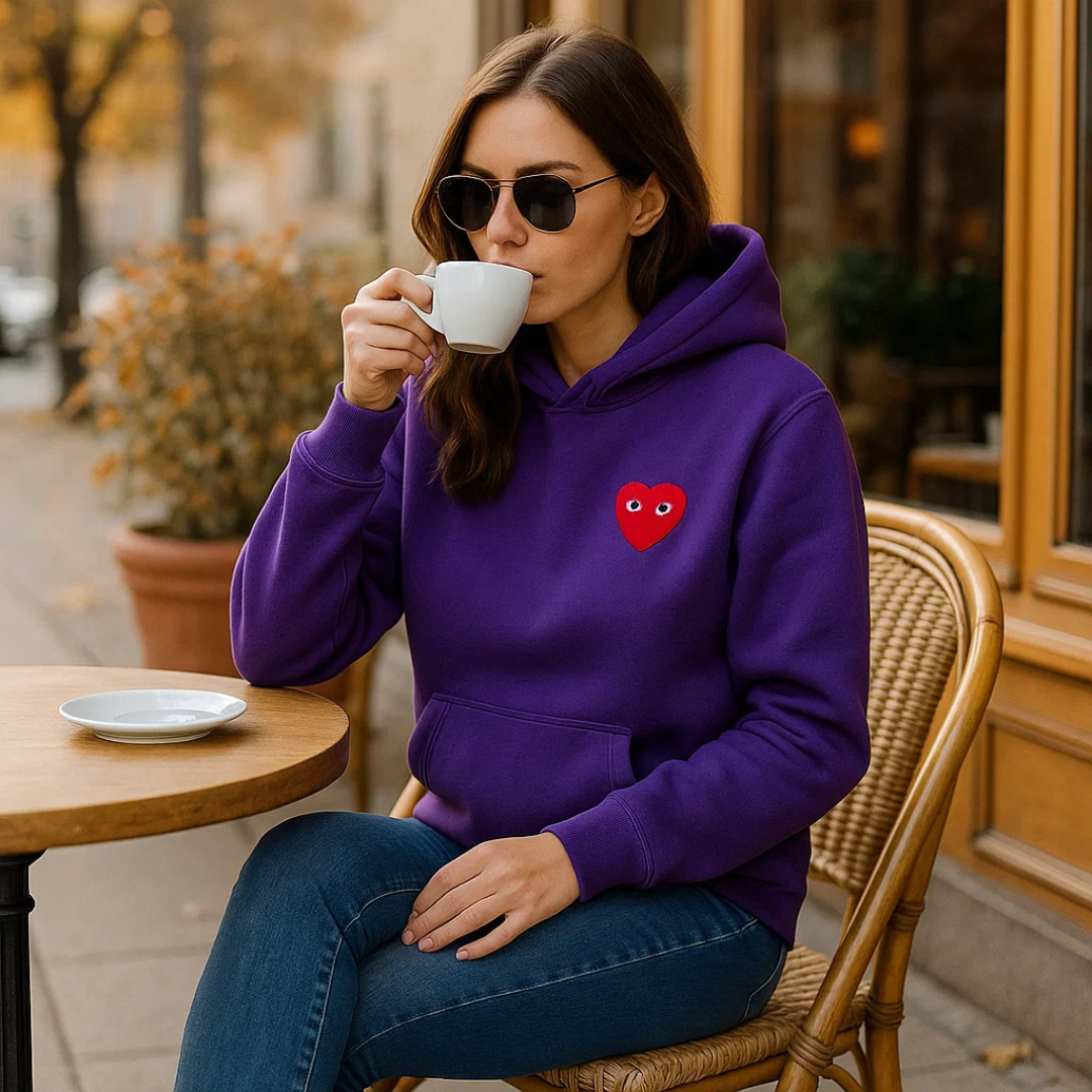 Elegant Heart Sweater for Women - Chic and Comfortable Design