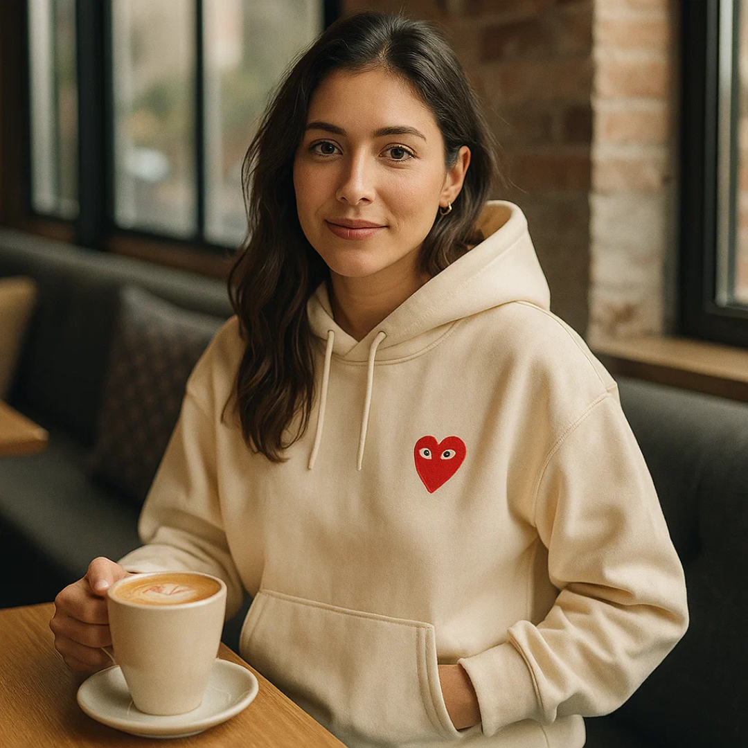 Elegant Heart Sweater for Women - Chic and Comfortable Design