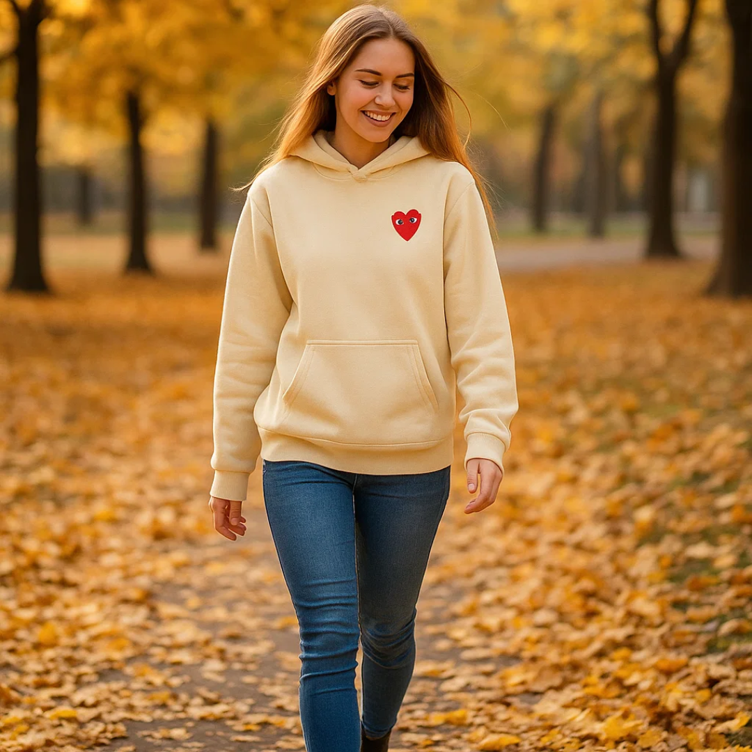 Elegant Heart Sweater for Women - Chic and Comfortable Design