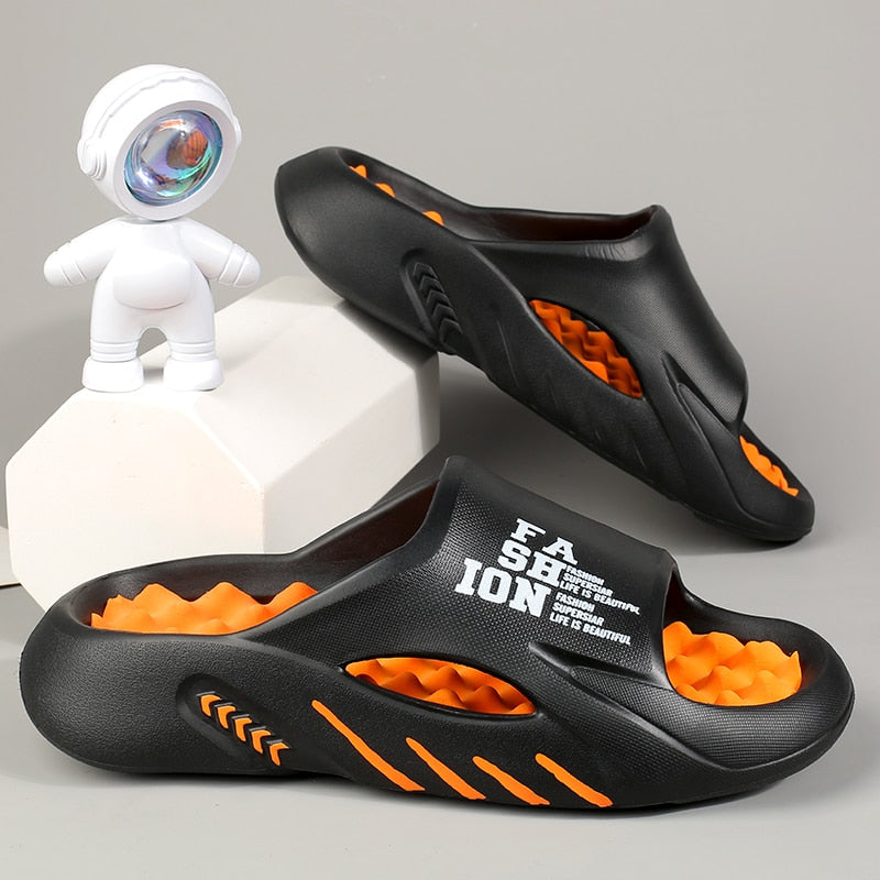 Ergonomic Men's Massage Sandals with Comfort Zones