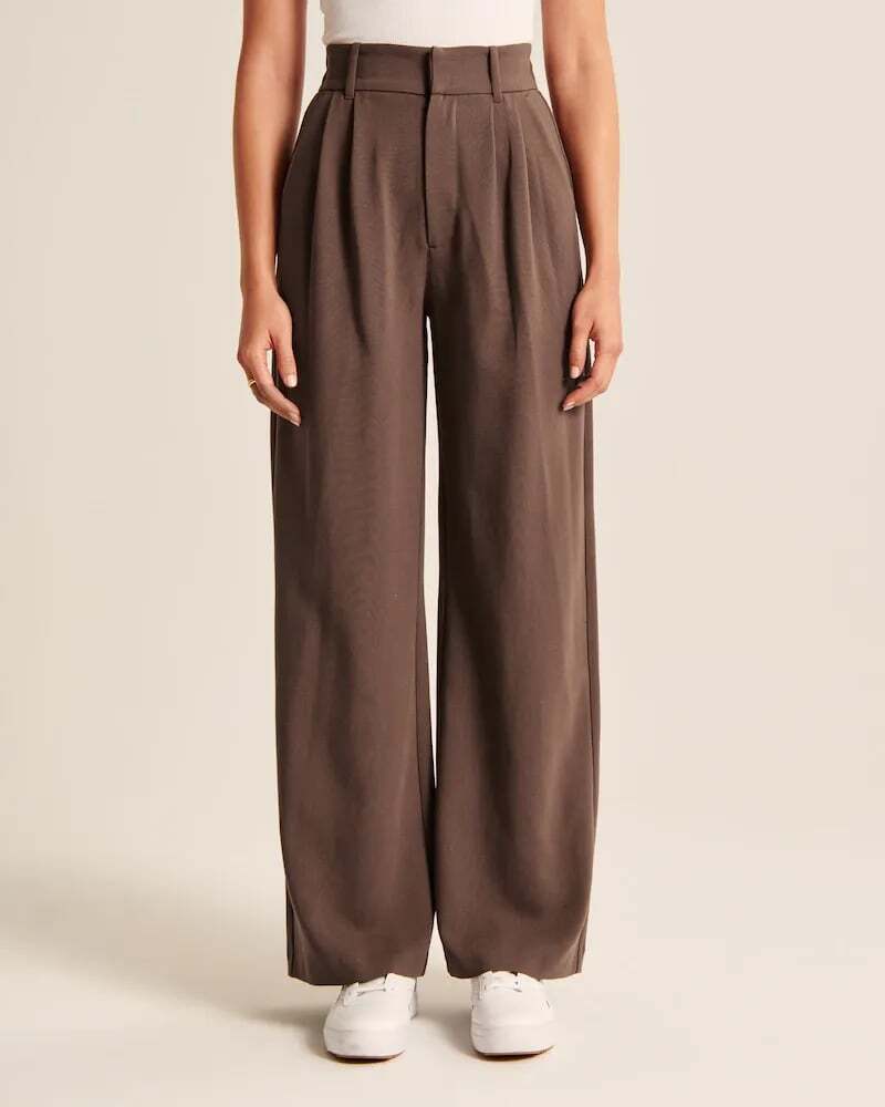Elegant High Waist Wide Leg Pants