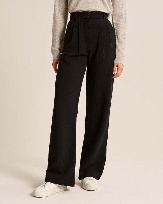 Elegant High Waist Wide Leg Pants