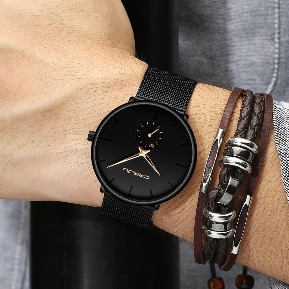 Luxurious Men's Quartz Wristwatch for Style and Precision