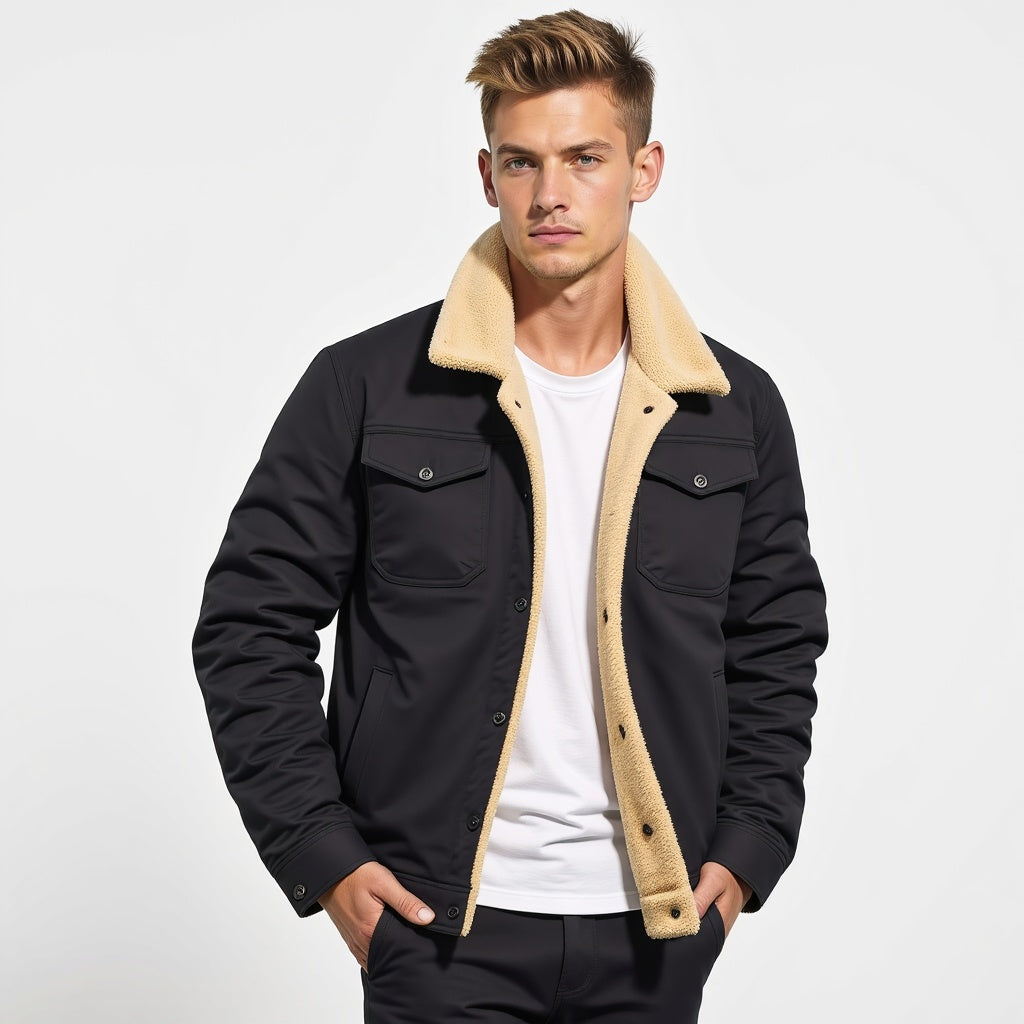 Men's Timeless Bomber Jacket with Comfortable Fit