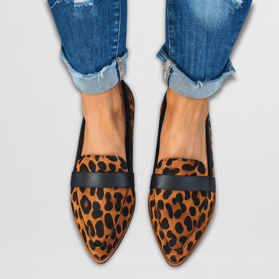 Leopard-Pattern Women’s Loafers - Comfortable Spring Flats