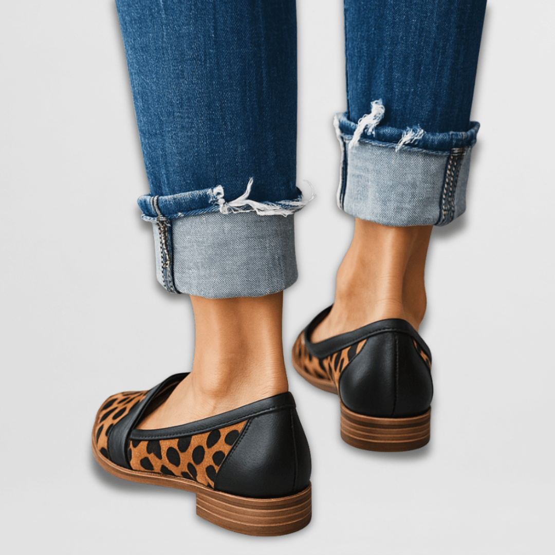 Leopard-Pattern Women’s Loafers - Comfortable Spring Flats