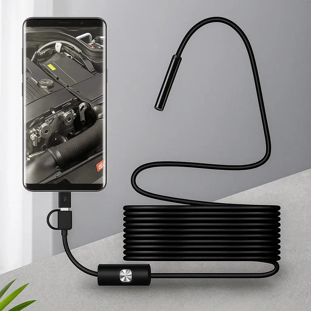 5m Waterproof Endoscope Inspection Camera for Smartphones with HD Resolution