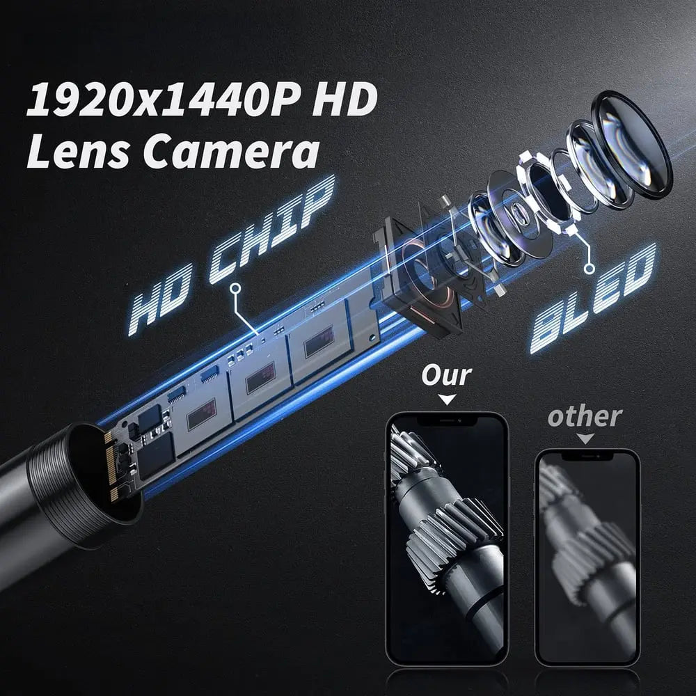 5m Waterproof Endoscope Inspection Camera for Smartphones with HD Resolution