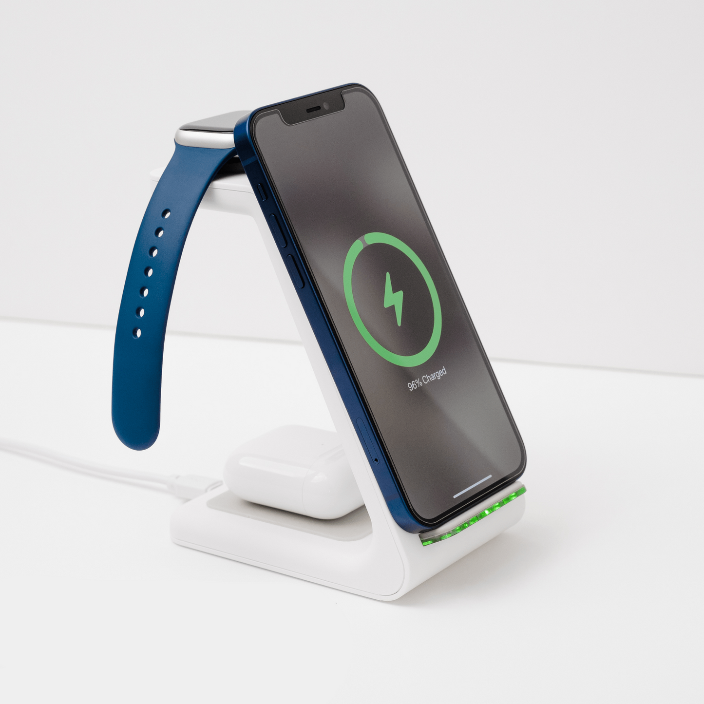 3-in-1 Wireless Charging Station for Phone, Watch, and Headphones