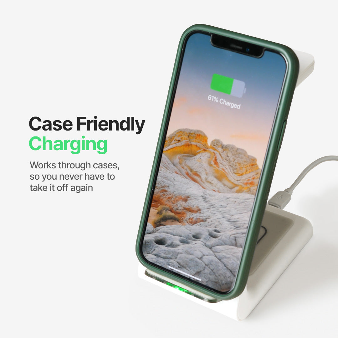 3-in-1 Wireless Charging Station for Phone, Watch, and Headphones