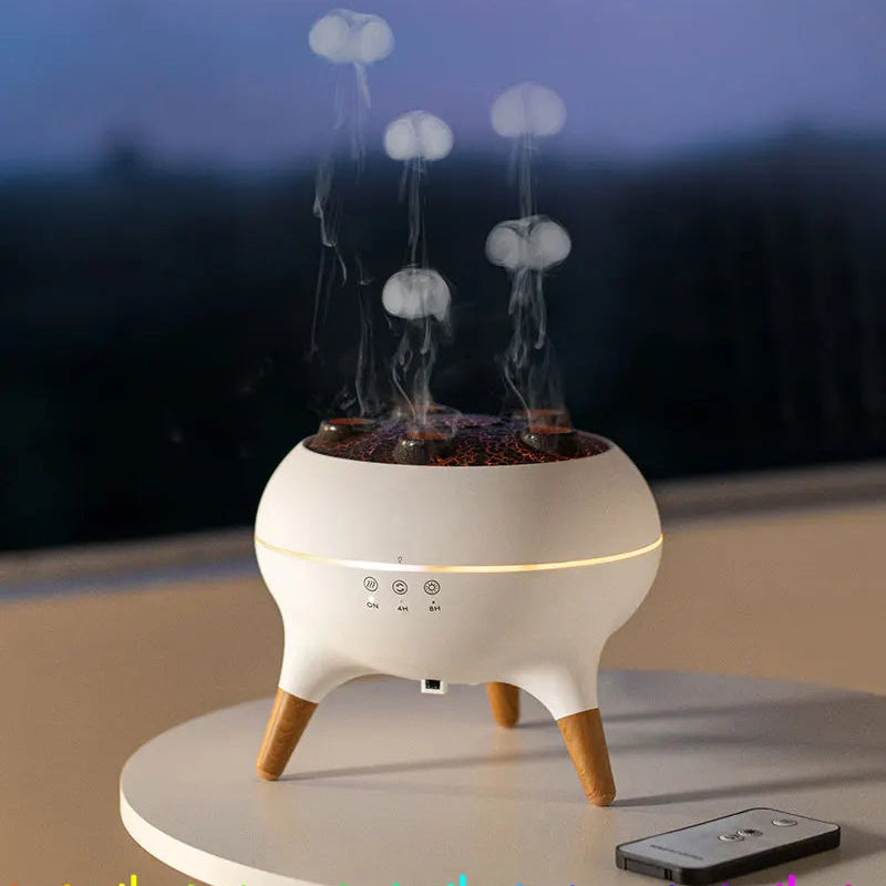Dynamic Jellyfish Aroma Diffuser with LED Lighting