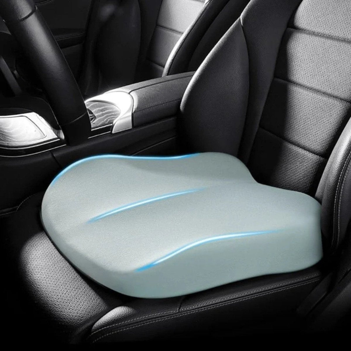 Ergonomic Car Seat Cushion for Improved Visibility and Posture