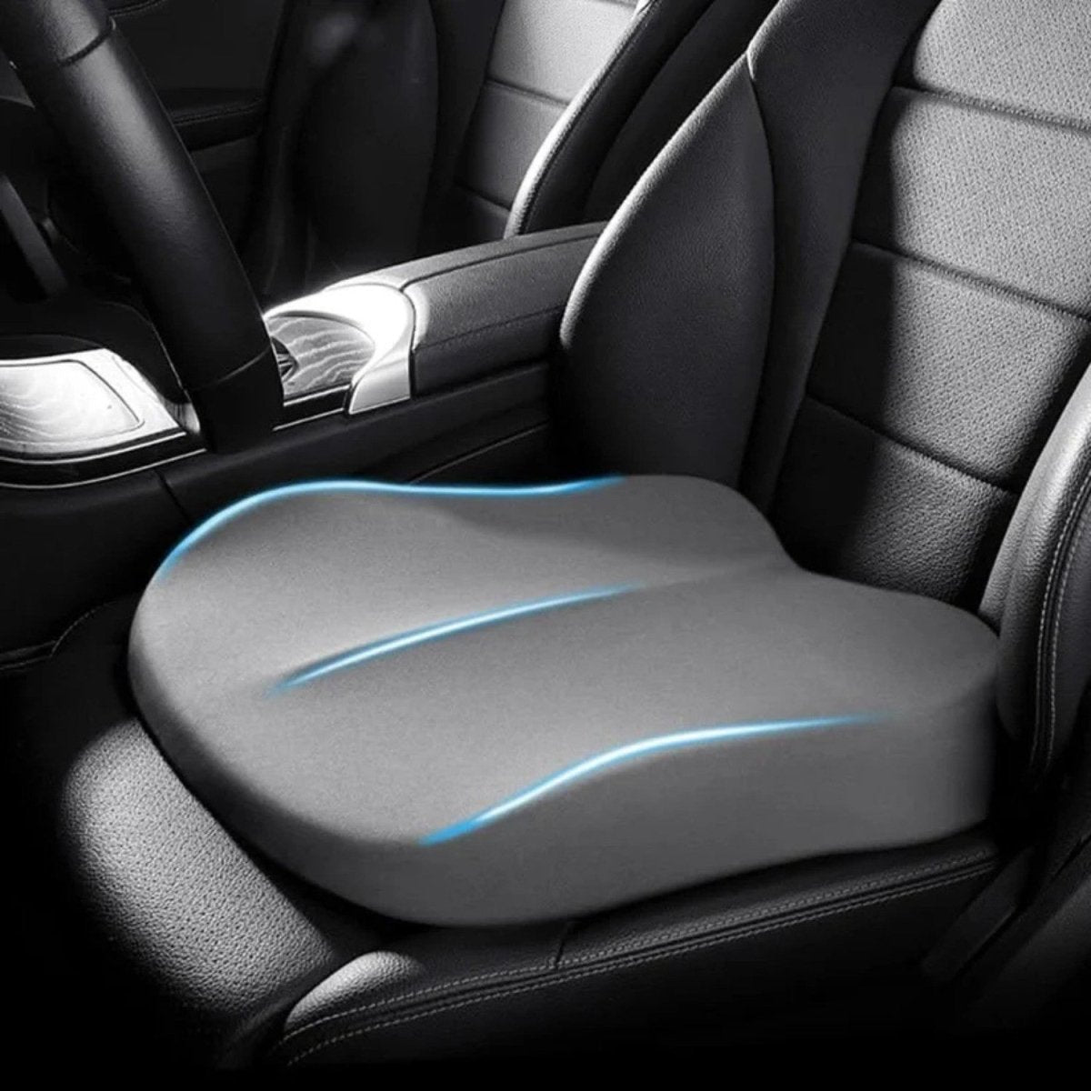 Ergonomic Car Seat Cushion for Improved Visibility and Posture