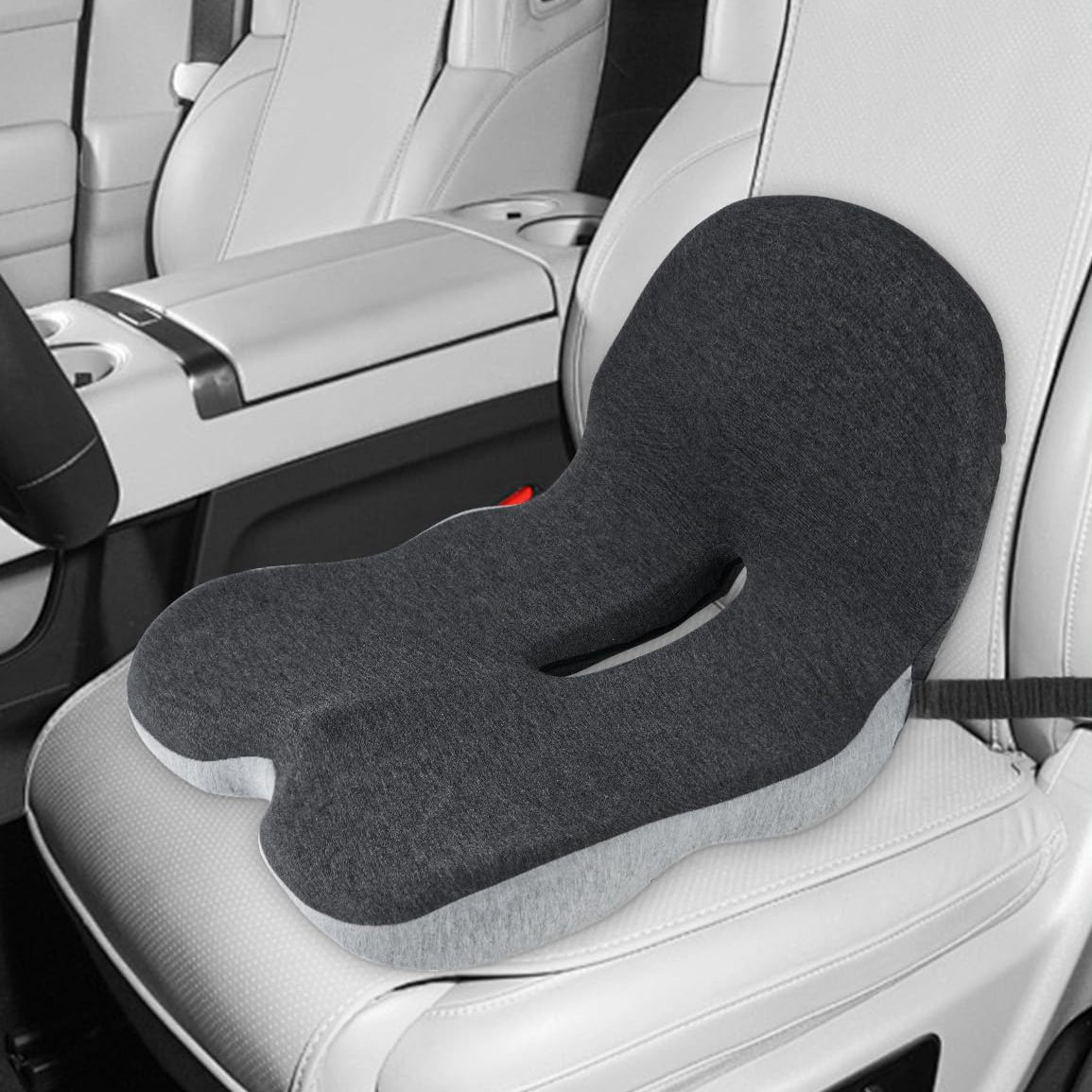 Ergonomic Memory Foam Driving Cushion with Lumbar Support