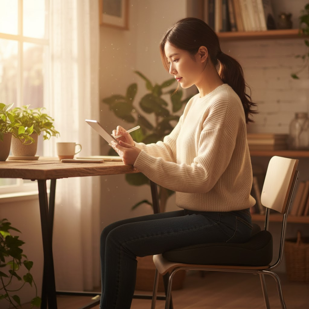 Ergonomic Memory Foam Seat Cushion for Pain Relief and Posture Support