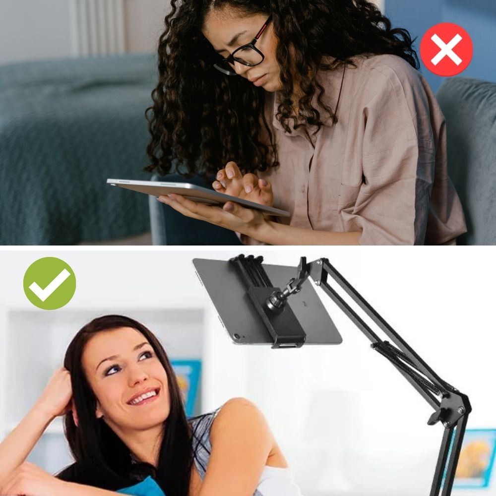 Adjustable Aluminum Tablet Holder for 13-Inch Devices