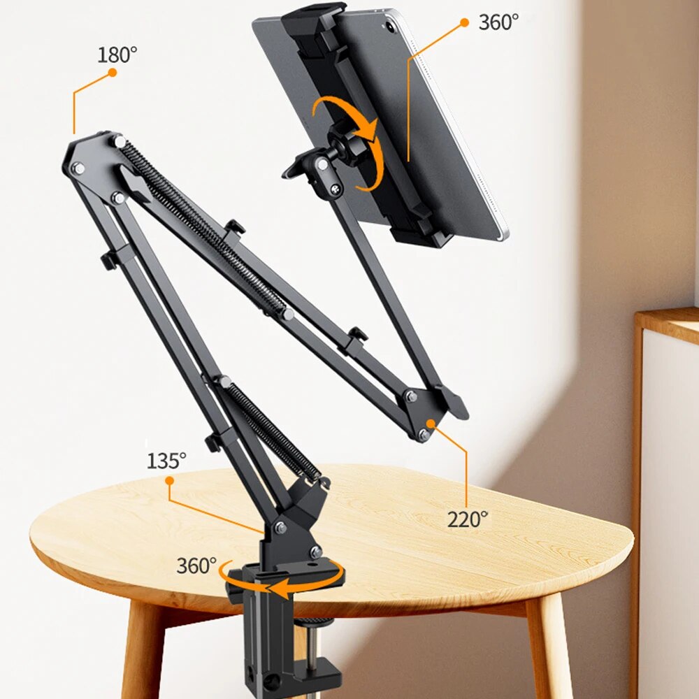 Adjustable Aluminum Tablet Holder for 13-Inch Devices