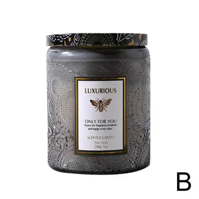 Scented Soy Wax Candle with Essential Oils