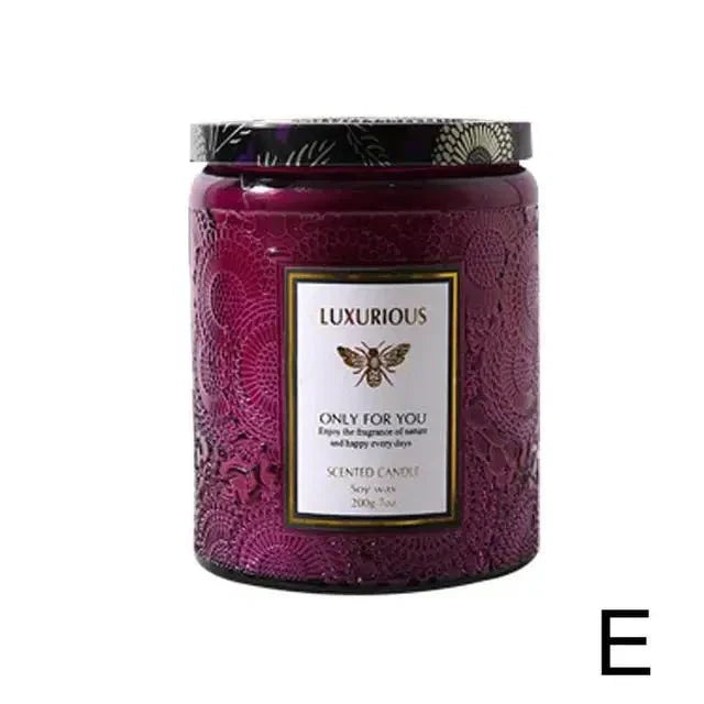 Scented Soy Wax Candle with Essential Oils