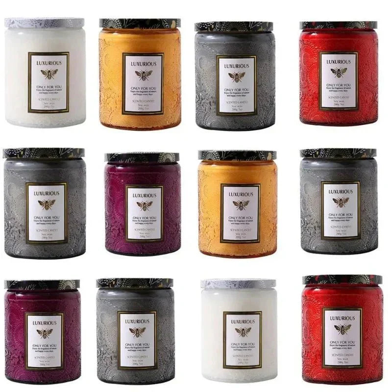 Scented Soy Wax Candle with Essential Oils