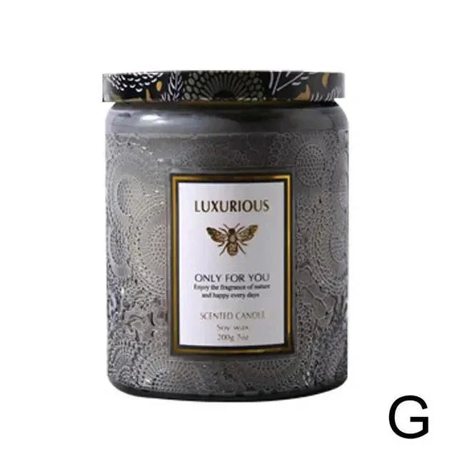 Scented Soy Wax Candle with Essential Oils